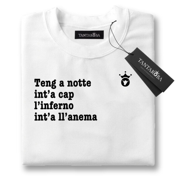 T-Shirt Co'Sang Geolier Perdere 'a cap